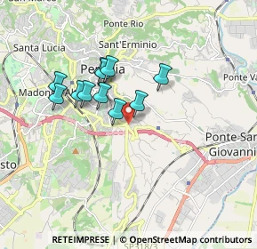 Mappa Via Piscille, 06126 Perugia PG, Italia (1.45)