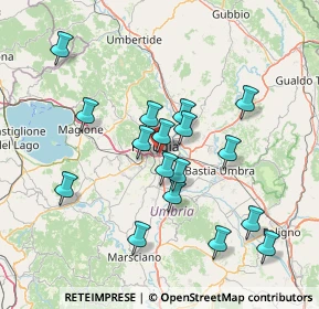 Mappa Via Piscille, 06126 Perugia PG, Italia (14.41647)