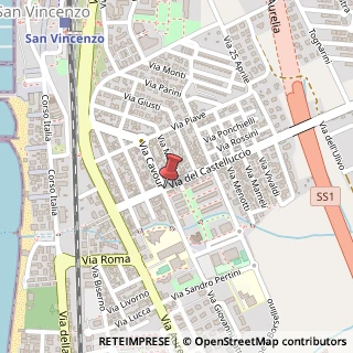 Mappa Via del Castelluccio, 18, 57027 San Vincenzo, Livorno (Toscana)