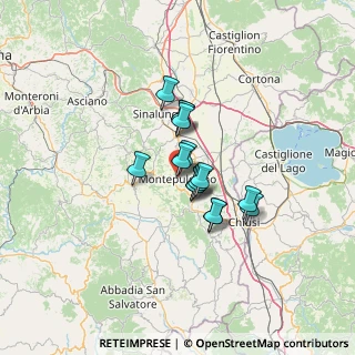 Mappa Via di Ciliano, 53045 Montepulciano SI, Italia (8.61133)