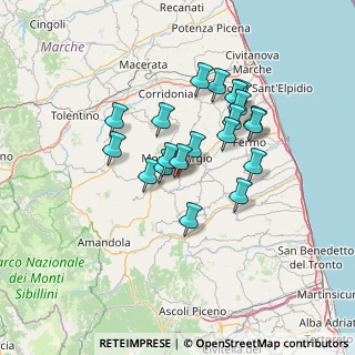 Mappa SP 45, 63838 Belmonte Piceno FM, Italia (11.6755)
