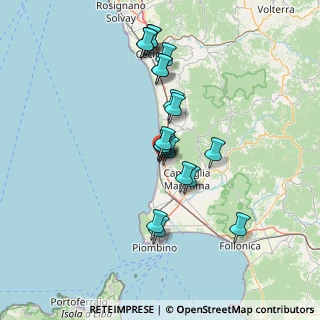 Mappa Via Giuseppe Giusti, 57027 San Vincenzo LI, Italia (12.856)