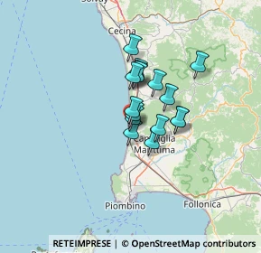 Mappa Via Giuseppe Giusti, 57027 San Vincenzo LI, Italia (8.49063)