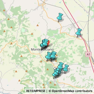 Mappa Via di S. Martino, 53045 Montepulciano SI, Italia (3.6115)