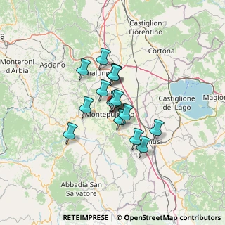 Mappa Via di S. Martino, 53045 Montepulciano SI, Italia (9.0875)