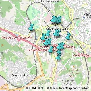 Mappa Via Beata Angela da Foligno, 06128 Perugia PG, Italia (0.741)