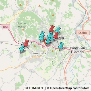 Mappa Via Beata Angela da Foligno, 06128 Perugia PG, Italia (2.45083)