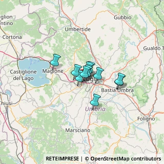 Mappa Via Beata Angela da Foligno, 06128 Perugia PG, Italia (7.03364)