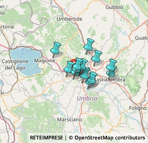 Mappa Via Beata Angela da Foligno, 06128 Perugia PG, Italia (7.72385)