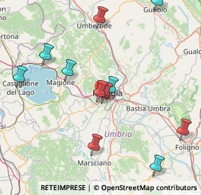 Mappa Via Beata Angela da Foligno, 06128 Perugia PG, Italia (18.24455)