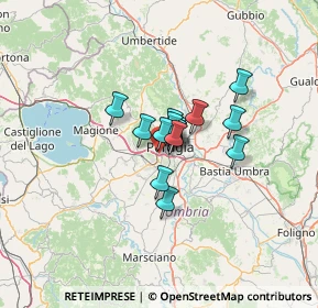 Mappa Via Beata Angela da Foligno, 06128 Perugia PG, Italia (7.172)