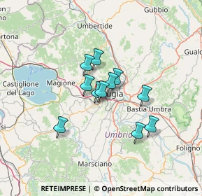 Mappa Via Beata Angela da Foligno, 06128 Perugia PG, Italia (9.55545)