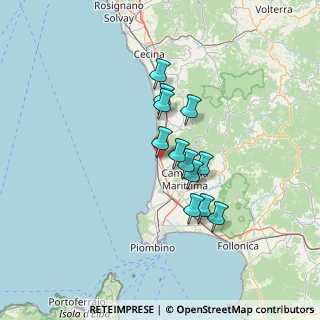 Mappa Via Gaetano Donizetti, 57027 San Vincenzo LI, Italia (10.5925)