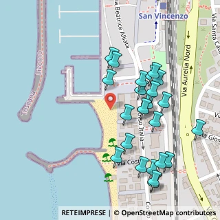 Mappa Via Elba, 57027 San Vincenzo LI, Italia (0.125)