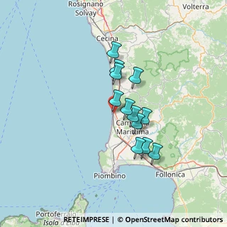 Mappa Via Parini, 57027 San Vincenzo LI, Italia (10.68083)