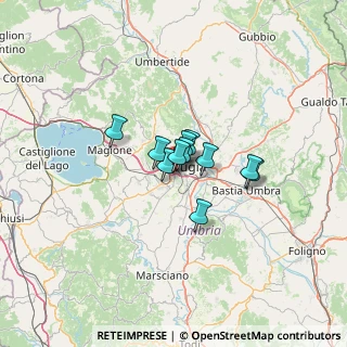 Mappa Via F. Baracca, 06128 Perugia PG, Italia (6.94545)