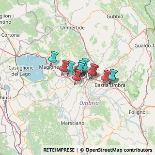 Mappa Via F. Baracca, 06128 Perugia PG, Italia (6.75923)