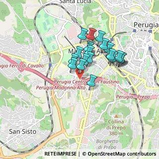 Mappa Via F. Baracca, 06128 Perugia PG, Italia (0.7515)