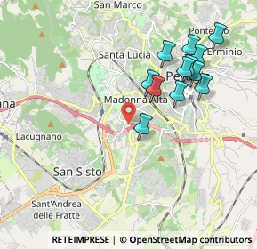Mappa Via F. Baracca, 06128 Perugia PG, Italia (1.97167)