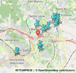 Mappa Via F. Baracca, 06128 Perugia PG, Italia (1.9325)