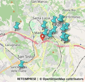 Mappa Via F. Baracca, 06128 Perugia PG, Italia (1.84143)