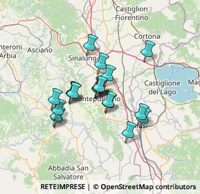 Mappa Via di San Martino, 53045 Montepulciano SI, Italia (10.338)