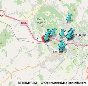 Mappa Via Luigi Pasteur, 06073 Corciano PG, Italia (2.88786)