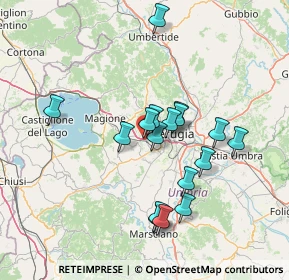 Mappa Via Luigi Pasteur, 06073 Corciano PG, Italia (13.15471)