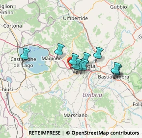 Mappa Via Luigi Pasteur, 06073 Corciano PG, Italia (10.70273)