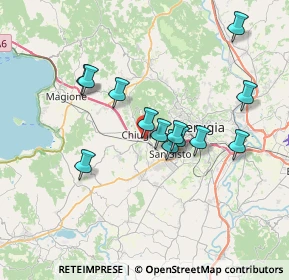 Mappa Via Luigi Pasteur, 06073 Corciano PG, Italia (6.49846)