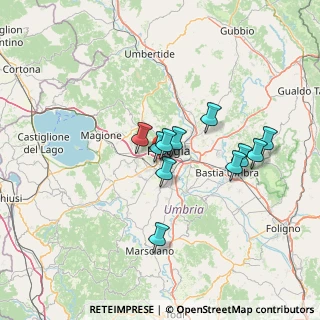 Mappa Via Michelangelo Buonarroti, 06128 Perugia PG, Italia (11.41636)