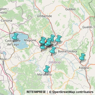 Mappa Via Michelangelo Buonarroti, 06128 Perugia PG, Italia (9.90545)