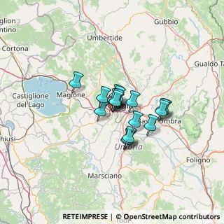 Mappa Via Michelangelo Buonarroti, 06128 Perugia PG, Italia (7.83889)