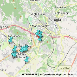 Mappa Via Michelangelo Buonarroti, 06128 Perugia PG, Italia (2.38)