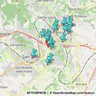 Mappa Via Michelangelo Buonarroti, 06128 Perugia PG, Italia (1.49412)