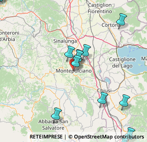 Mappa Via di Cagnano, 53045 Montepulciano SI, Italia (21.89923)