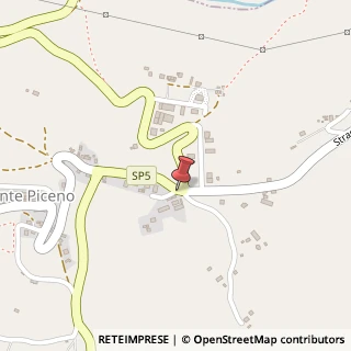 Mappa Via Cardano, 1, 63838 Belmonte Piceno, Fermo (Marche)