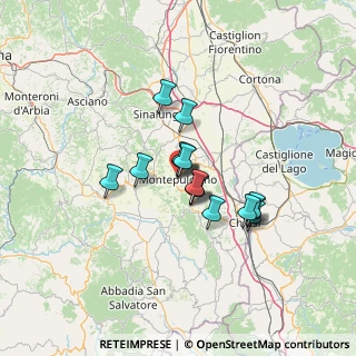 Mappa Via delle Caldaie, 53045 Montepulciano SI, Italia (9.71267)