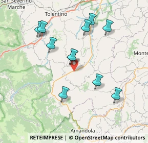 Mappa Contrada Battifolle, 62026 San Ginesio MC, Italia (7.67273)