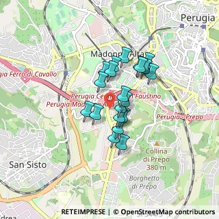 Mappa Via Tuzi, 06128 Perugia PG, Italia (0.6265)