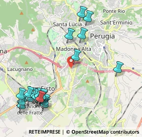 Mappa Via Tuzi, 06128 Perugia PG, Italia (2.718)