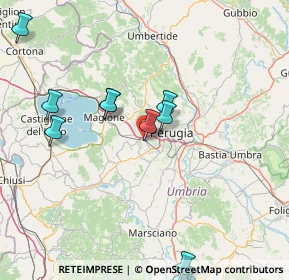 Mappa Via Sputnik, 06073 Corciano PG, Italia (22.04385)