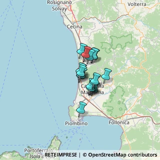 Mappa Via Ciro Menotti, 57027 San Vincenzo LI, Italia (6.9205)