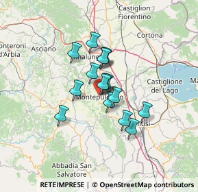 Mappa Piazza di S. Francesco, 53045 Montepulciano SI, Italia (9.11125)