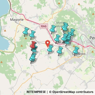 Mappa Tratto della Strada etrusca Chiugina, 06073 Corciano PG, Italia (3.4705)