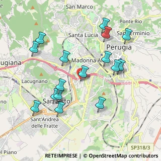 Mappa Via Michelangelo Iorio, 06128 Perugia PG, Italia (2.14438)