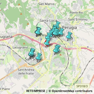 Mappa Via Michelangelo Iorio, 06128 Perugia PG, Italia (1.3245)