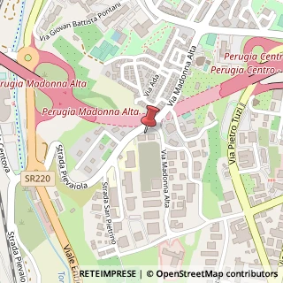 Mappa Via della Madonna Alta, 142, 06129 Perugia, Perugia (Umbria)