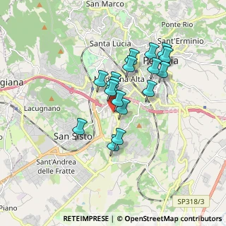 Mappa Via Gianluca Pennetti Pennella, 06128 Perugia PG, Italia (1.45176)