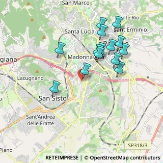 Mappa Via Gianluca Pennetti Pennella, 06128 Perugia PG, Italia (1.96571)